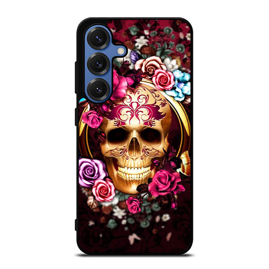 SUGAR SKULL FLORAL Samsung Galaxy Case Cover