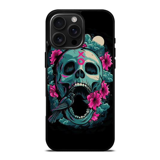 SUGAR SKULL FLOWER iPhone Case Cover