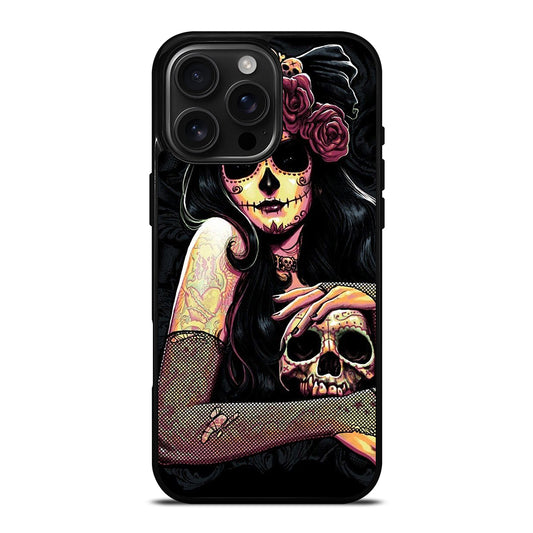 SUGAR SKULL GIRL iPhone Case Cover
