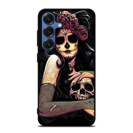 SUGAR SKULL GIRL Samsung Galaxy Case Cover