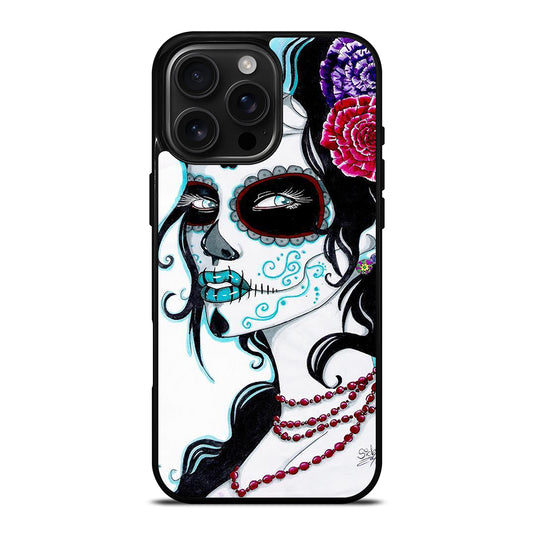 SUGAR SKULL LADY iPhone Case Cover