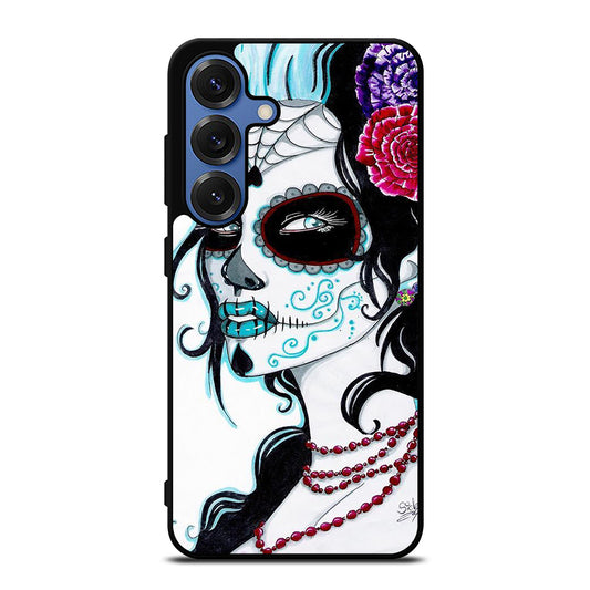 SUGAR SKULL LADY Samsung Galaxy Case Cover