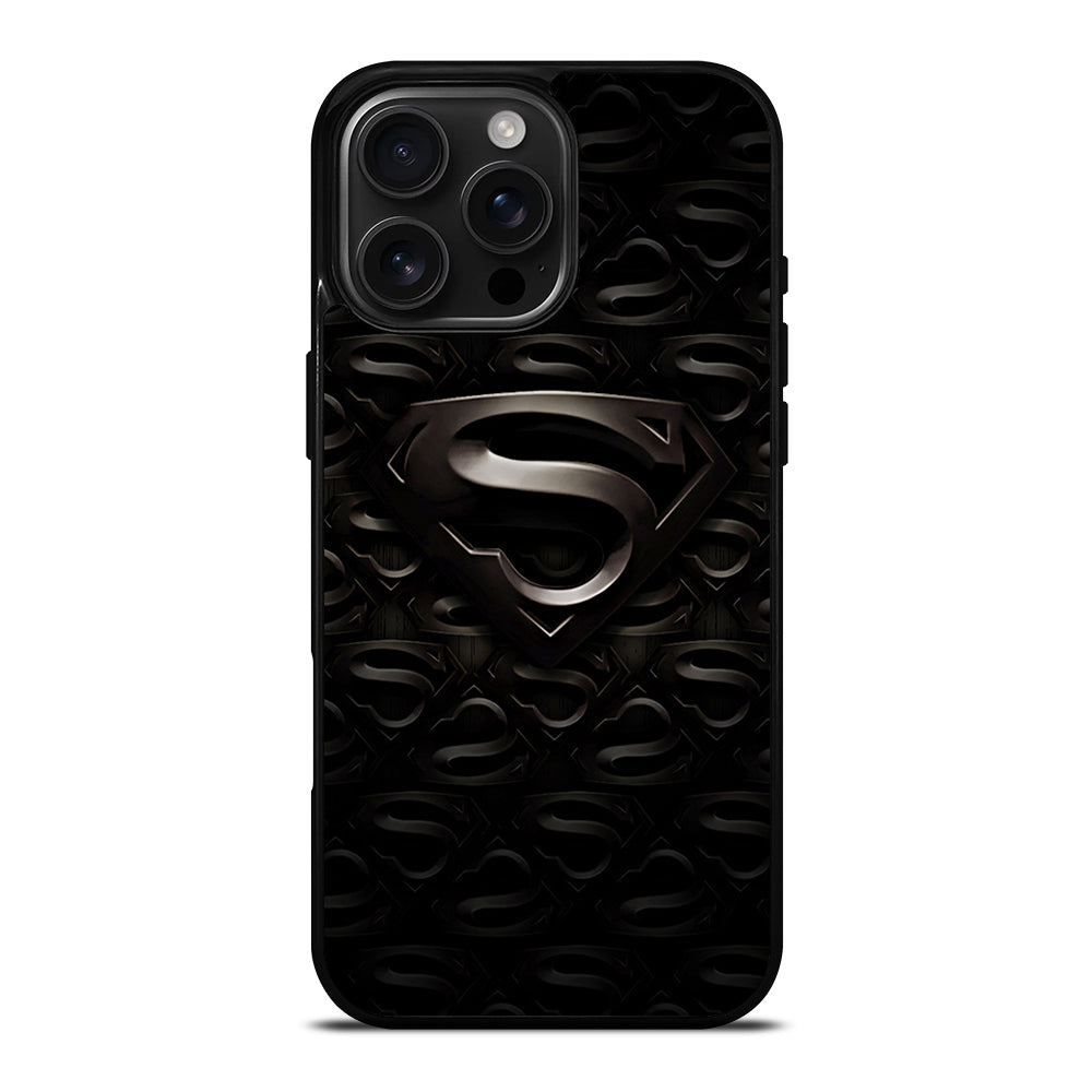 SUPERMAN BLACK LOGO iPhone Case Cover