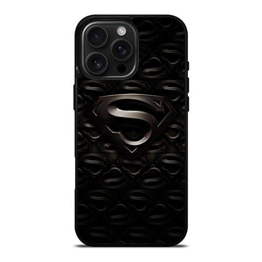 SUPERMAN BLACK LOGO iPhone Case Cover