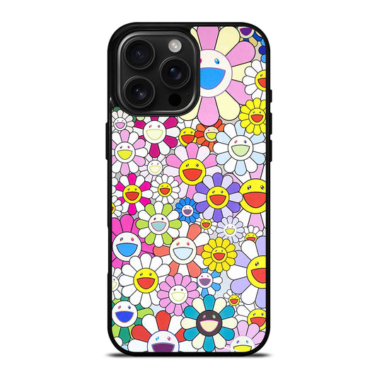 TAKASHI MURAKAMI FLOWERS PATTERN iPhone Case Cover