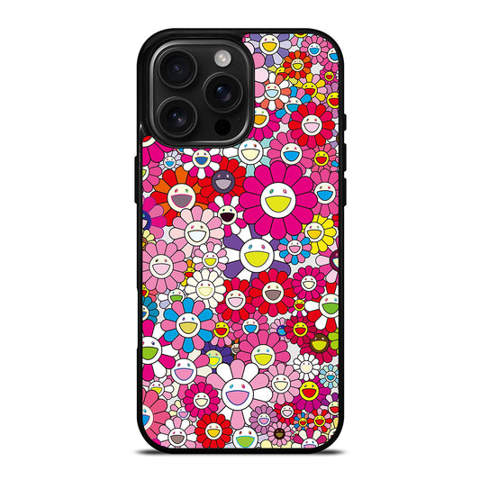 TAKASHI MURAKAMI FLOWERS PINK iPhone Case Cover