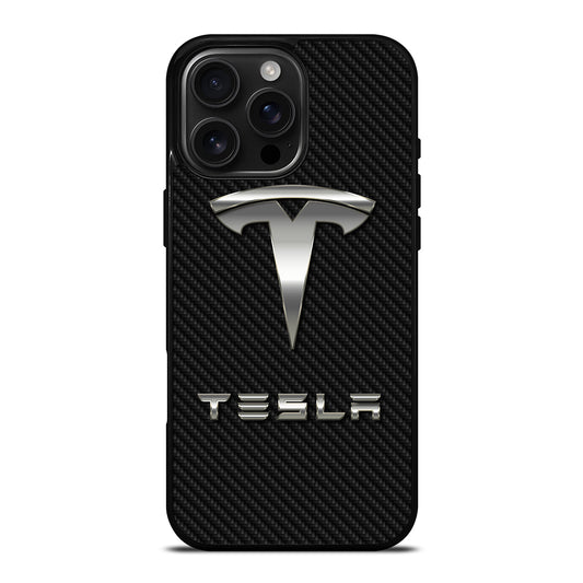 TESLA CARBON LOGO iPhone Case Cover