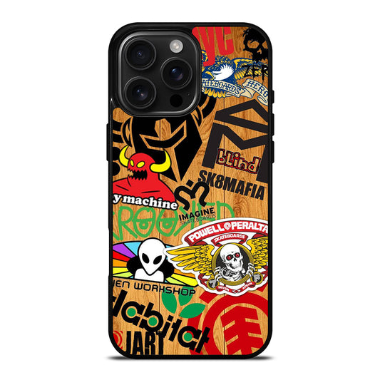TOY MACHINE STICKER SKATEBOARD iPhone Case Cover