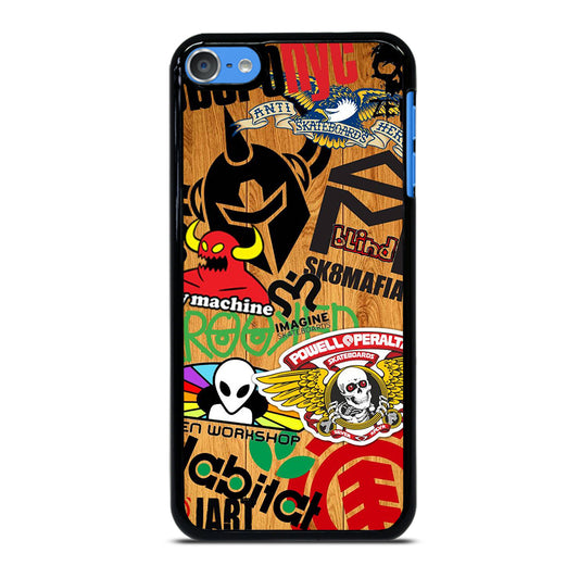 TOY MACHINE STICKER SKATEBOARD iPod Touch Case Cover
