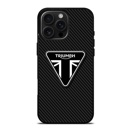 TRIUMPH MOTORCYCLE CARBON LOGO iPhone Case Cover