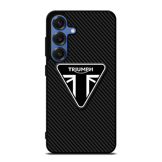 TRIUMPH MOTORCYCLE CARBON LOGO Samsung Galaxy Case Cover