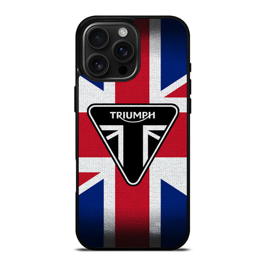 TRIUMPH MOTORCYCLE FLAG LOGO iPhone Case Cover