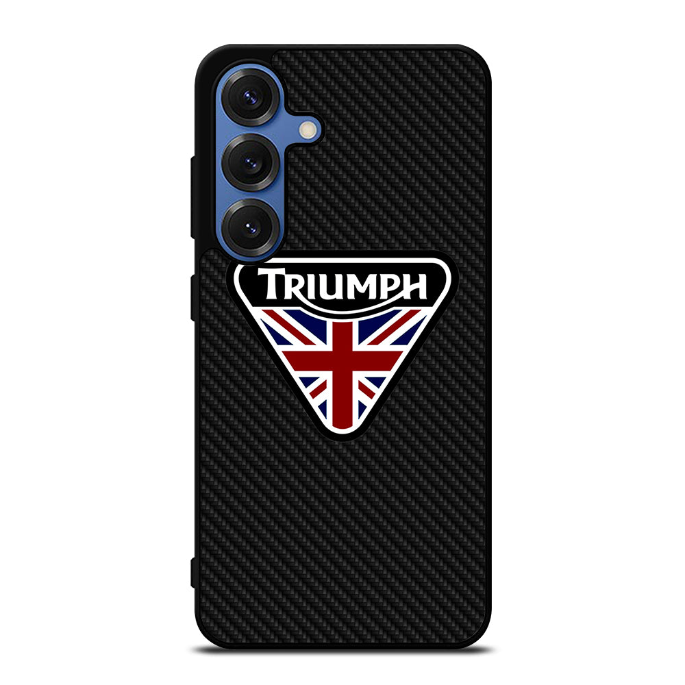 TRIUMPH MOTORCYCLE LOGO CARBON Samsung Galaxy Case Cover