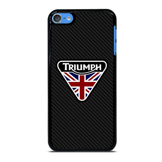 TRIUMPH MOTORCYCLE LOGO CARBON iPod Touch Case Cover