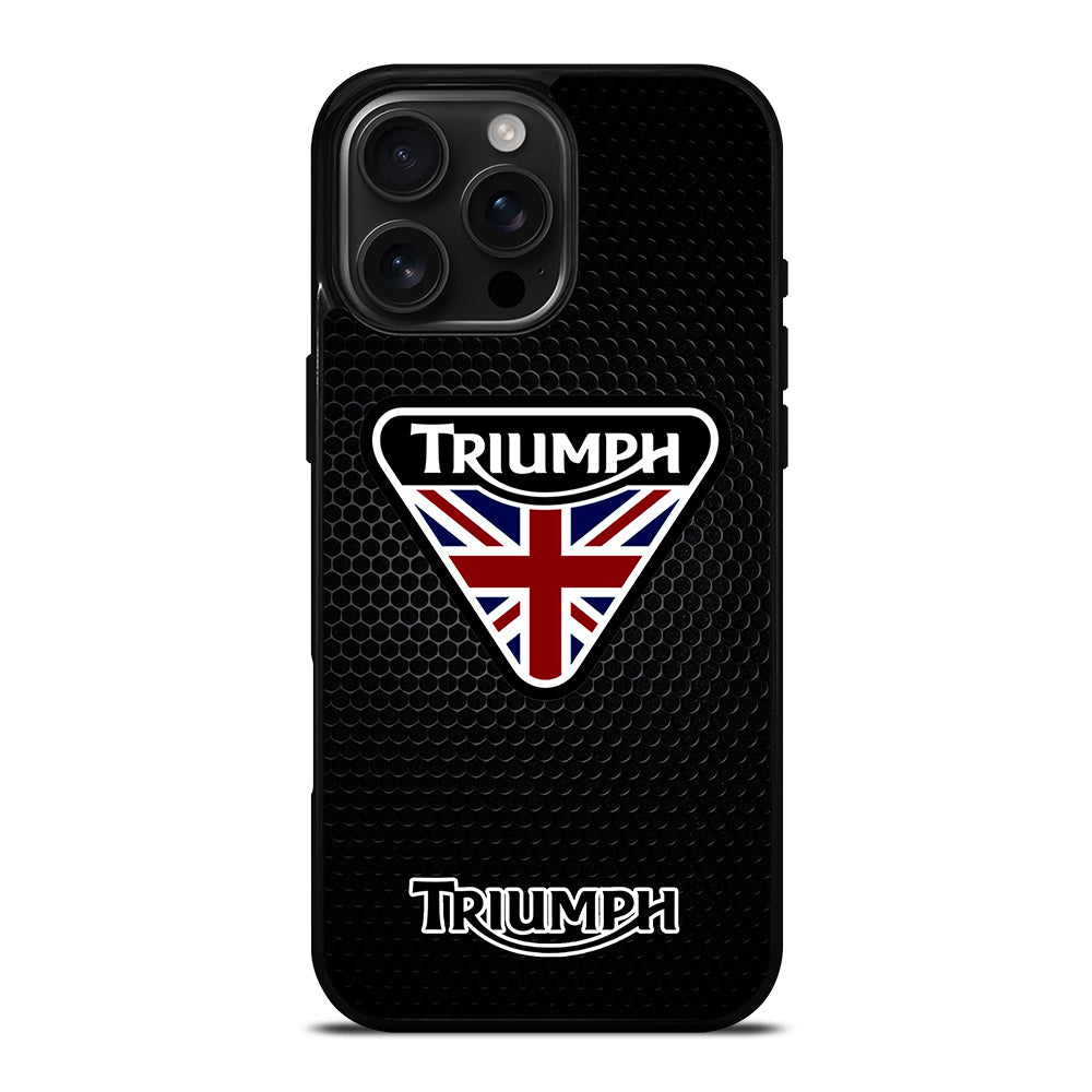 TRIUMPH MOTORCYCLE METAL LOGO iPhone Case Cover