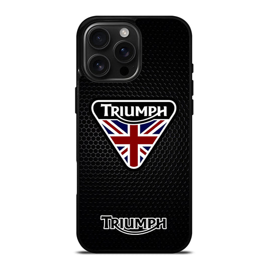 TRIUMPH MOTORCYCLE METAL LOGO iPhone Case Cover