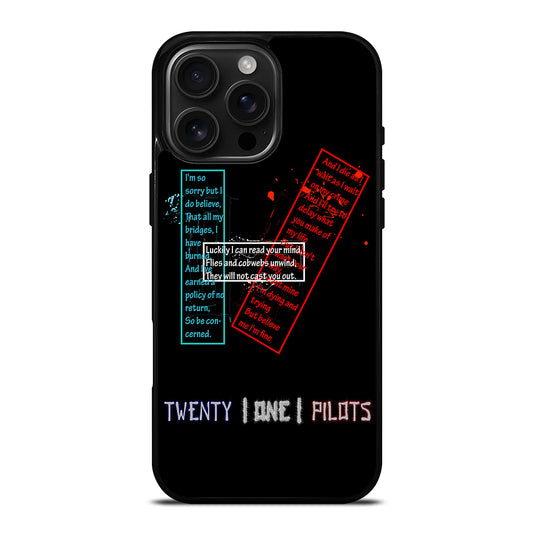 TWENTY ONE PILOTS LOGO iPhone Case Cover