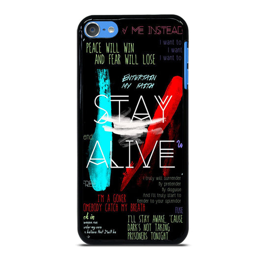TWENTY ONE PILOTS STAY ALIVE LYRICS iPod Touch Case Cover