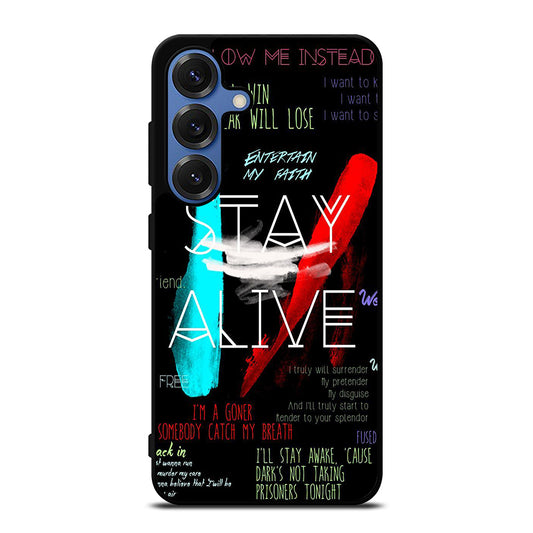 TWENTY ONE PILOTS STAY ALIVE LYRICS Samsung Galaxy Case Cover