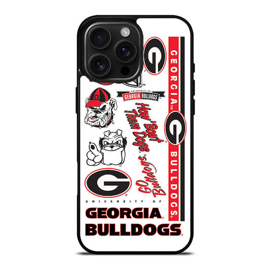 UGA GEORGIA BULLDOGS COLLAGE iPhone Case Cover