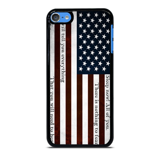 USA RED QUOTES iPod Touch Case Cover