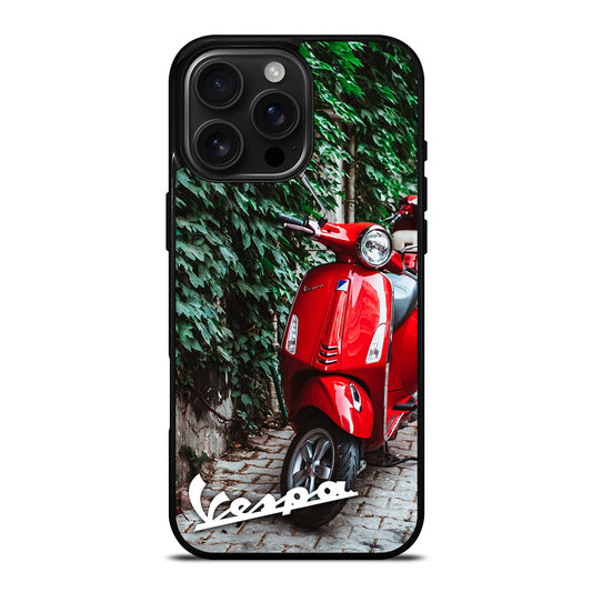 VESPA PIAGGIO RED MOTORCYCLE iPhone Case Cover
