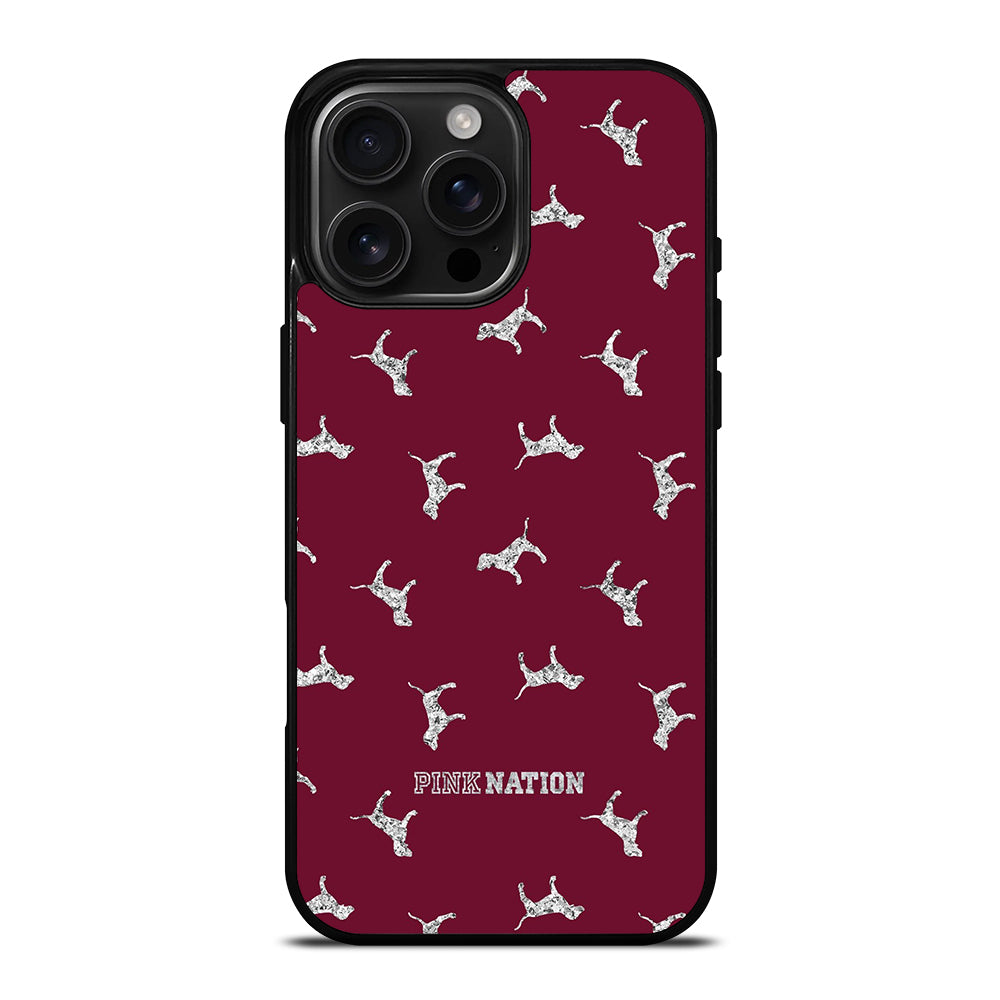 VICTORIA'S SECRET PINK NATION DOG iPhone Case Cover