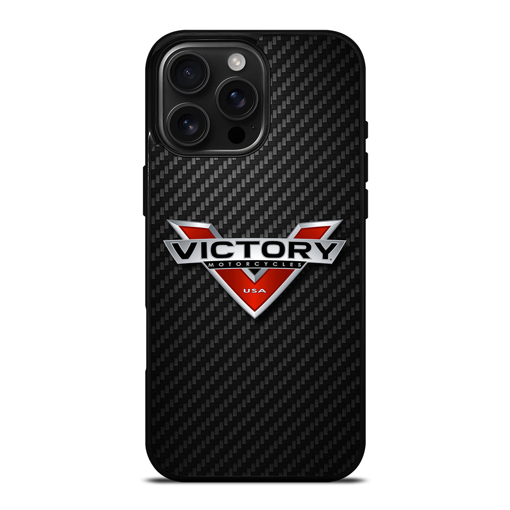 VICTORY MOTORCYCLES CARBON LOGO 2 iPhone Case Cover