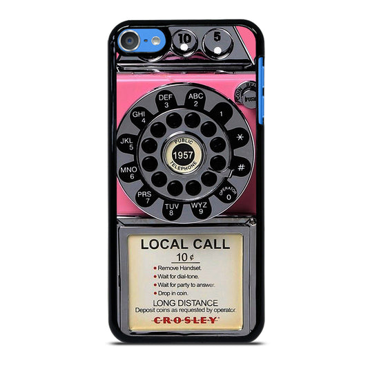 VINTAGE RETRO PAYPHONE PINK iPod Touch Case Cover