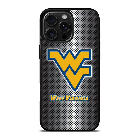 WEST VIRGINIA MOUNTAINEERS METAL LOGO iPhone Case Cover